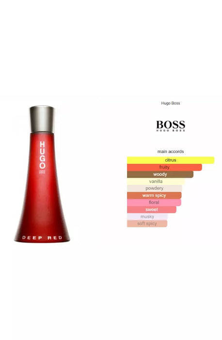 Hugo Deep Red de Hugo Boss para mujer - Spray EDP de 3 oz