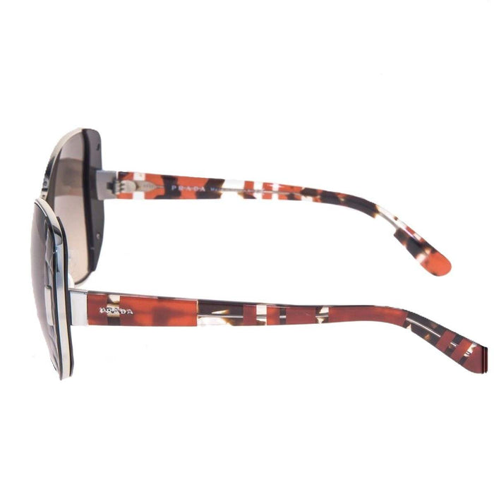 Prada SPR 60S DHO-3D0 - Silver-Brown by Prada for Women - 55-16-135 mm Sunglasses