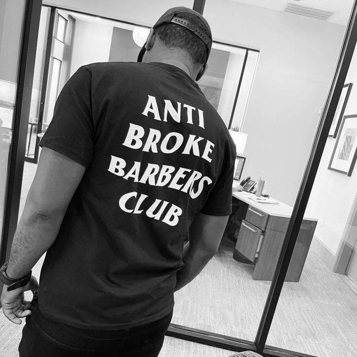 Anti Broke Barbers Classic Tee - Black - BarberSets