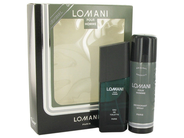 Lomani by Lomani for Men - 2 Pc Gift Set 3.3oz EDT Spray, 6.6oz Deodorant Spray