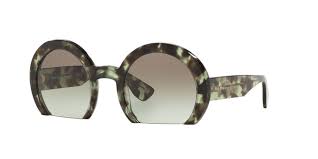 Miu Miu MU 07Q UAG-4K1 - Green Tortoise-Green Gradient by Miu Miu for Women - 52-25-140 mm Sunglasses