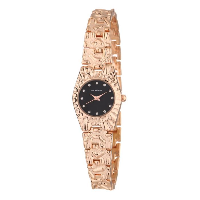 REDS23-RGB Duclos - Rose Gold Stainless Steel Bracelet Watch by Jean Bellecour for Women - 1 Pc Watch