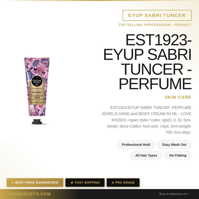 EYUP SABRI TUNCER EST1923-EYUP SABRI TUNCER -PERFUME JEWELS  HAND and BODY CREAM 50 ML - LOVE KISSES PERFUME JEWELS  HAND and BODY CREAM 50 ML - LOVE KISSES