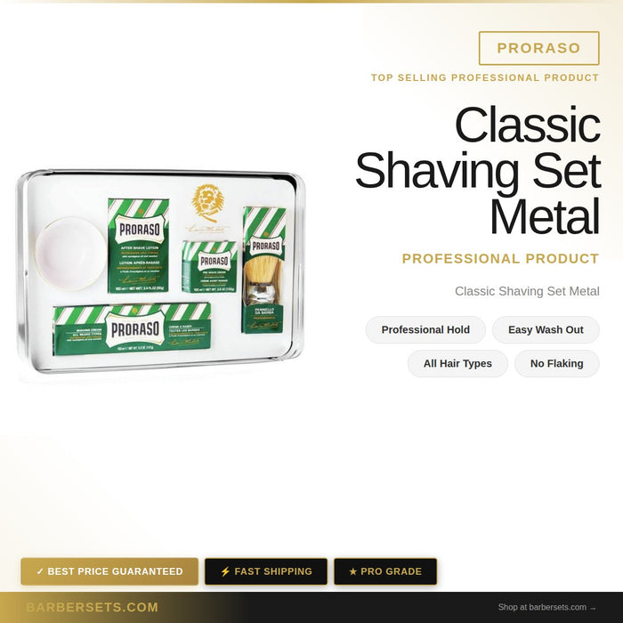 PRORASO Classic Shaving Set Metal