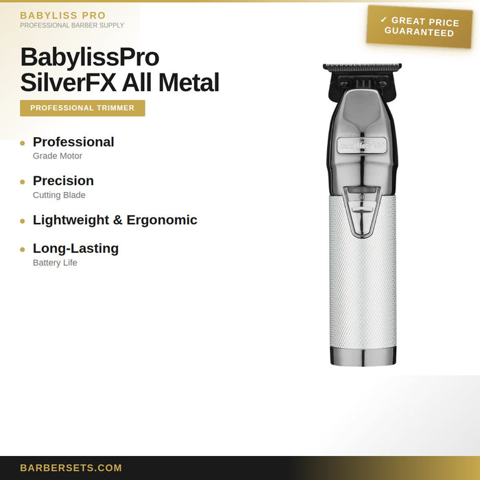 BABYLISS PRO BabylissPro SilverFX All Metal Lithium Outling Trimmer