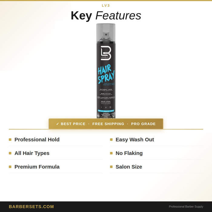 LV3 LEVEL3 HAIR SPRAY 400ML