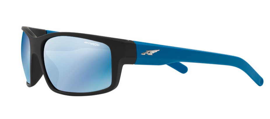 Arnette AN 4202 2268-55 Fastball - Fuzzy Black-Blue by Arnette for Men - 62-16-135 mm Sunglasses