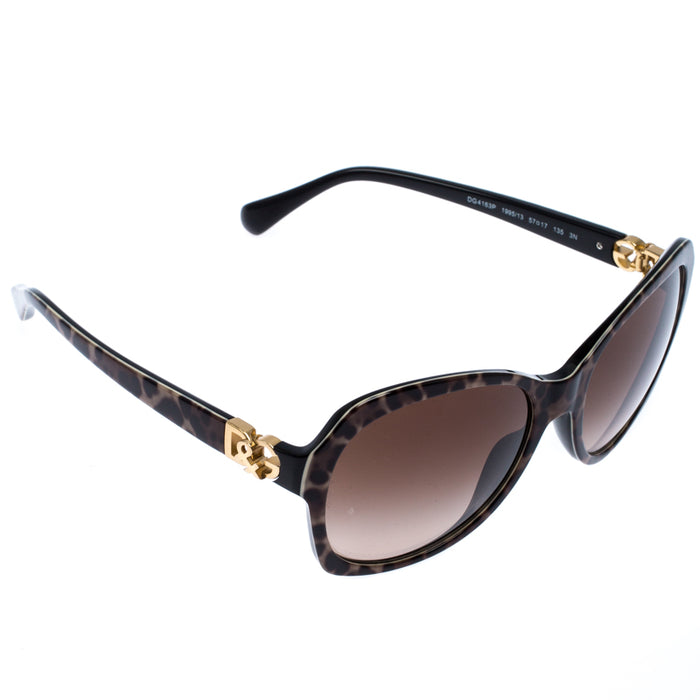 Dolce and Gabbana DG 4163P 1995-13 - Leopard-Brown Gradient by Dolce and Gabbana for Women - 57-17-135 mm Sunglasses