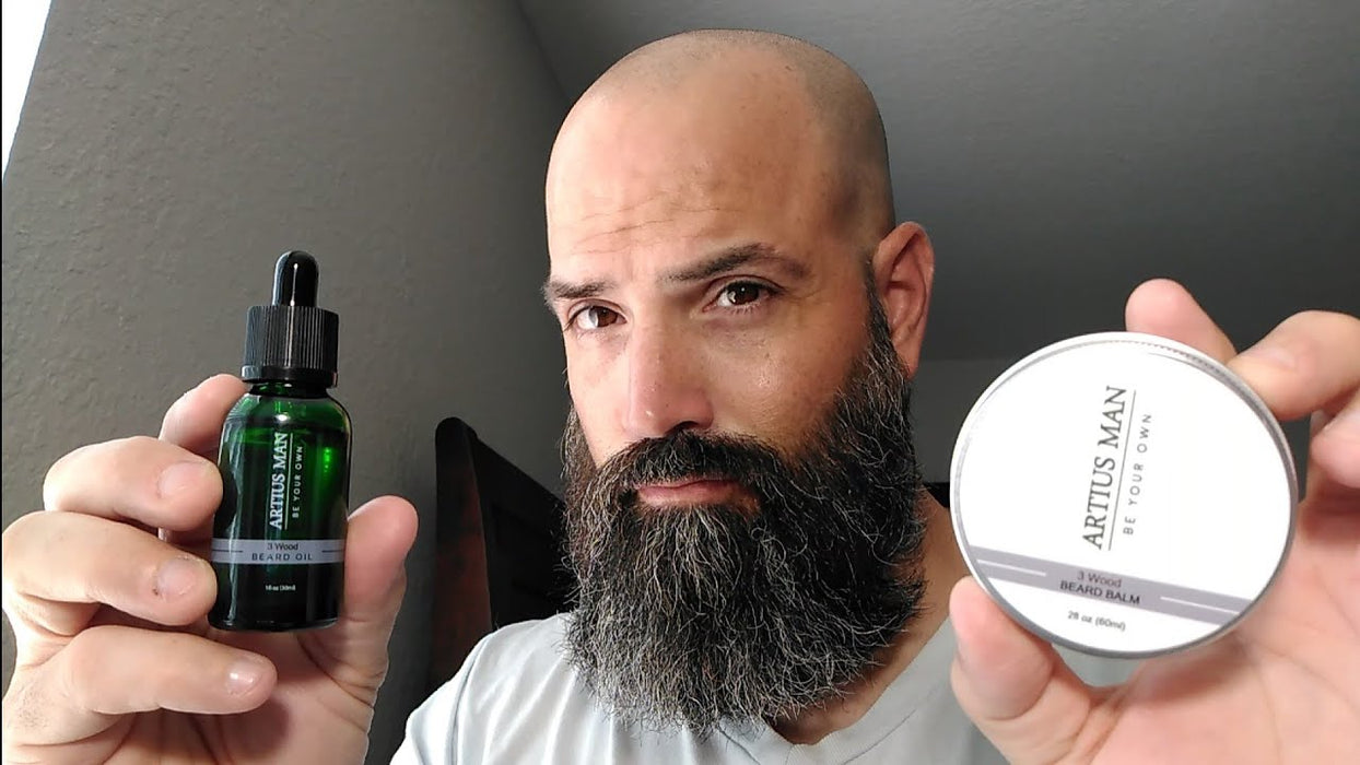 3 Wood Beard Balm - Artius Man