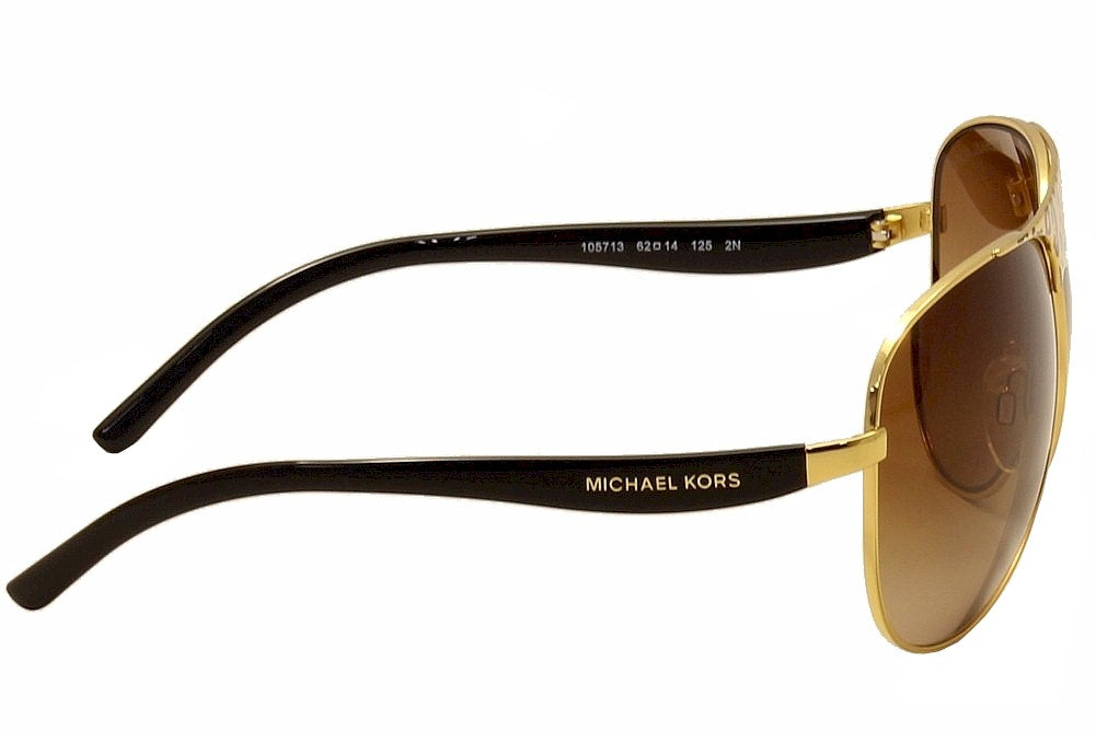 Michael Kors MK 1006 105713 Sadie II - Black Gold-Brown by Michael Kors for Women - 62-14-125 mm Sunglasses