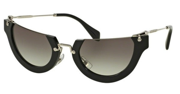 Miu Miu MU 11Q 1AB-0A7 - Black-Grey by Miu Miu for Women - 52-26-140 mm Sunglasses