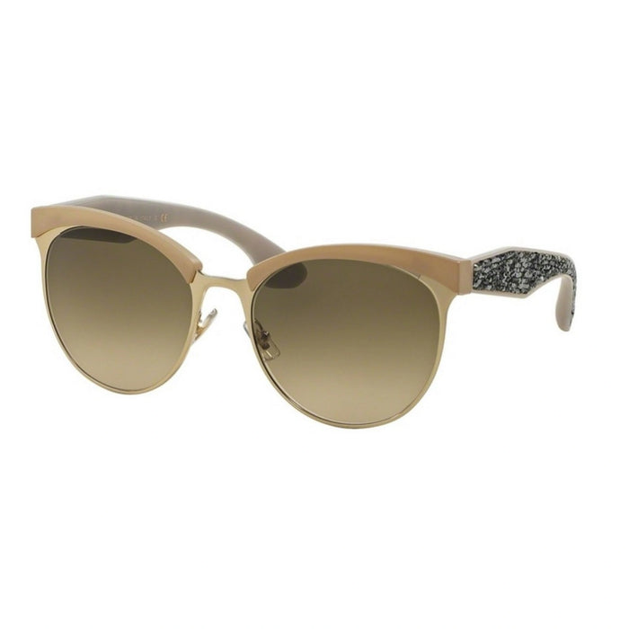 Miu Miu MU 54Q UBC-3D0 - Ivory-Brown by Miu Miu for Women - 56-18-145 mm Sunglasses