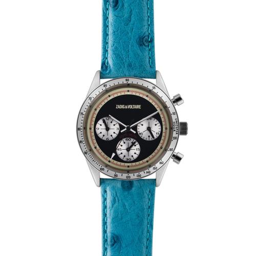 ZVM106 Master - Montre avec bracelet en cuir argenté/turquoise de Zadig &amp; Voltaire pour femme - Montre 1 pièce