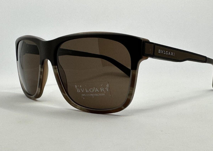 Bvlgari BV7024 5356-73 - Sand Brown On Horn-Brown by Bvlgari for Men - 59-17-140 mm Sunglasses