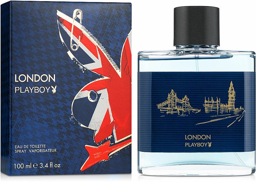 London Playboy de Playboy para hombres - Spray EDT de 3,4 oz