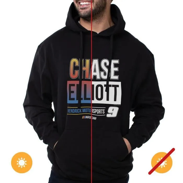 Sweat à capuche NASCAR - Chase Elliot - 3 Black par DelSol pour homme - T-shirt 1 pièce (XL)