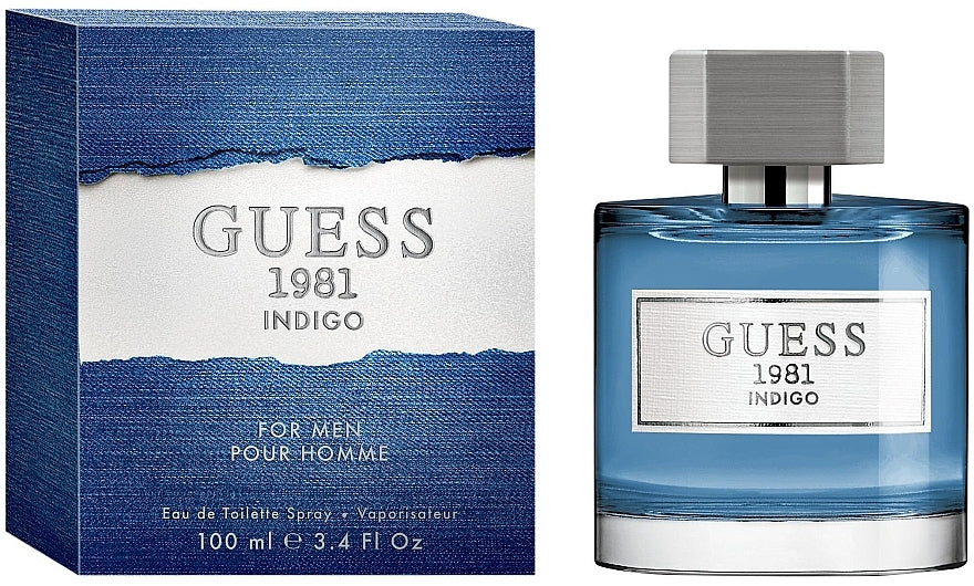 Guess 1981 Indigo de Guess para hombres - Spray EDT de 3,4 oz