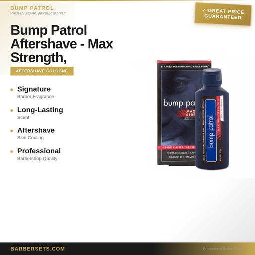 Bump Patrol Aftershave - Max Strength, 2oz