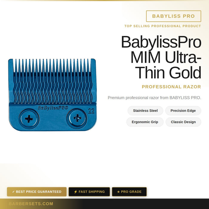 BABYLISS PRO BabylissPro MIM Ultra-Thin Gold Clipper Blade