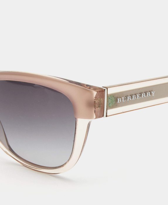 Burberry BE4206 3560-8G - Top Opal Nude On Nude-Grey Gradient de Burberry pour Femme - 55-17-140 mm Lunettes de soleil