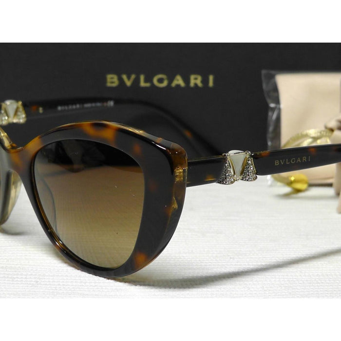 Bvlgari BV8168B 5379-13 - Top Havana-Brown Crystal-Brown Gradient by Bvlgari for Women - 53-19-140 mm Sunglasses