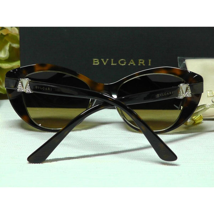 Bvlgari BV8168B 5379-13 - Top Havana-Brown Crystal-Brown Gradient by Bvlgari for Women - 53-19-140 mm Sunglasses