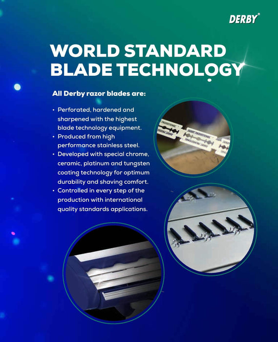 Derby Double Edge Razor Blades 100Ct DE-D114 - BarberSets