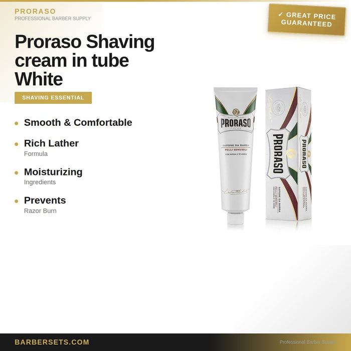 Proraso Shaving cream in tube White 150ml