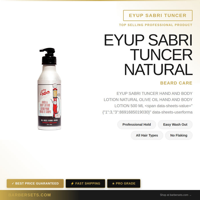EYUP SABRI TUNCER NATURAL OLIVE  OIL HAND AND BODY LOTION 500 ML