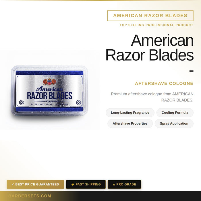 American Razor Blades 100g - After Shave Stone - Alum Block  UPC 840302422106 Asin B0DYWFGBH3