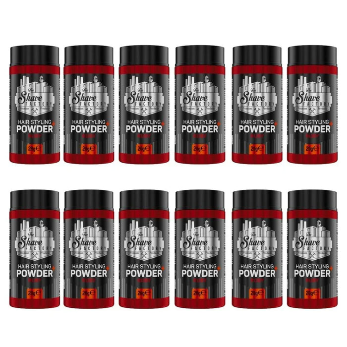 The Shave Factory Hair Styling Powder - Ruby 0.7 oz Multipack