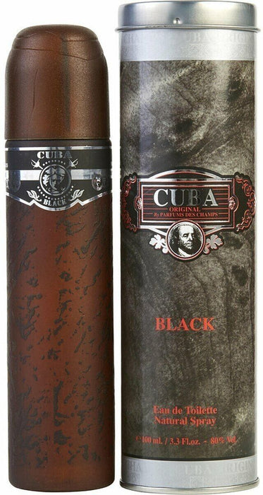 Cuba Black de Cuba pour homme - Spray EDT de 3,3 oz