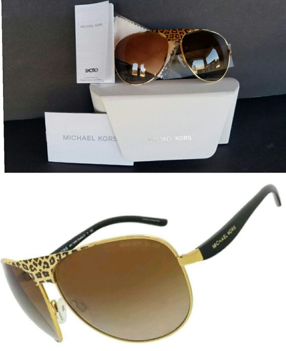 Michael Kors MK 1006 105713 Sadie II - Black Gold-Brown by Michael Kors for Women - 62-14-125 mm Sunglasses