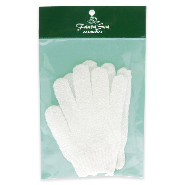 Exfoliating Gloves - White by FantaSea for Women - 1 Pair Gloves