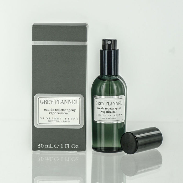 Franela gris de Geoffrey Beene para hombres - Spray EDT de 1 oz 