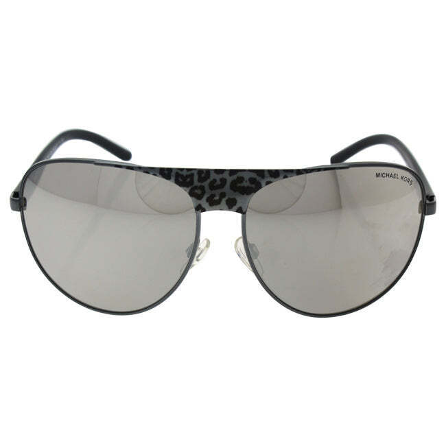 Michael Kors MK 1006 10586G Sadie II - Gunmetal Black Leopard Black-Silver by Michael Kors for Women - 62-14-125 mm Sunglasses