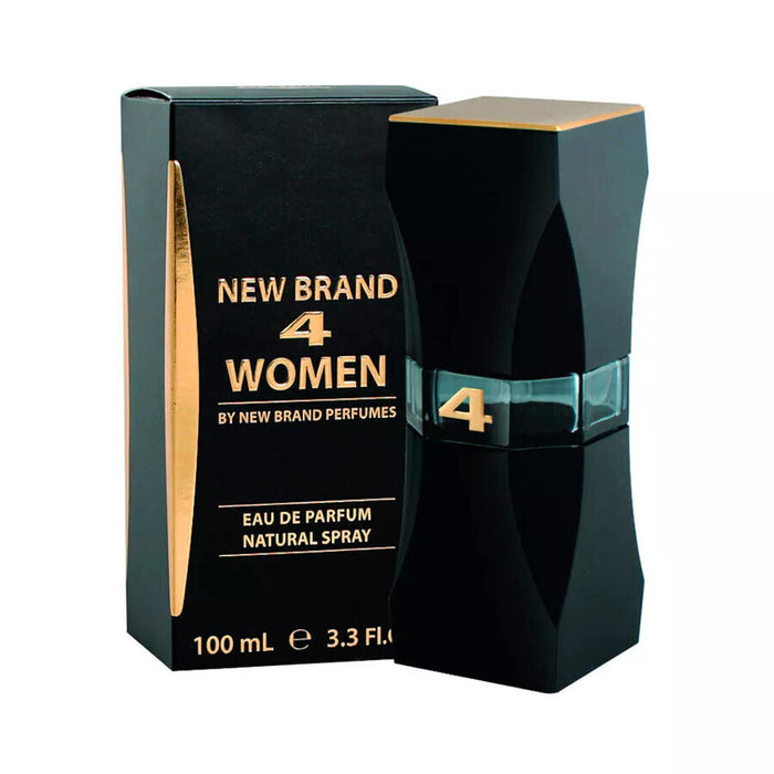 4 femmes de New Brand pour femmes - Spray EDP de 3,3 oz