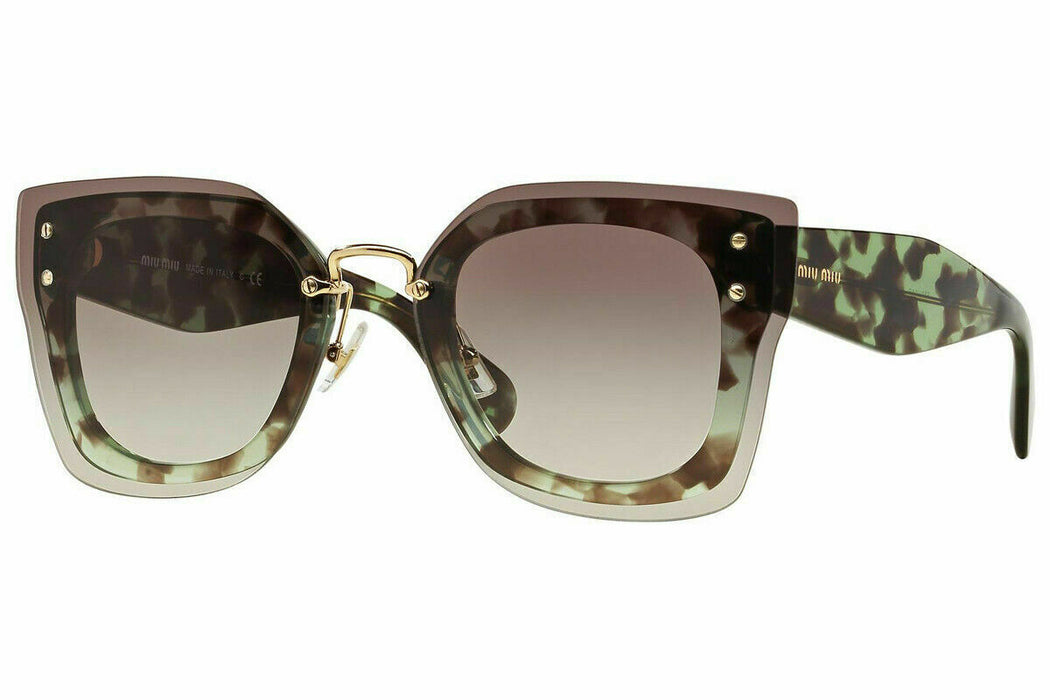 Miu Miu MU 04R UAG-0AG-0A7 - Green Havana-Grey by Miu Miu for Women - 67-16-140 mm Sunglasses