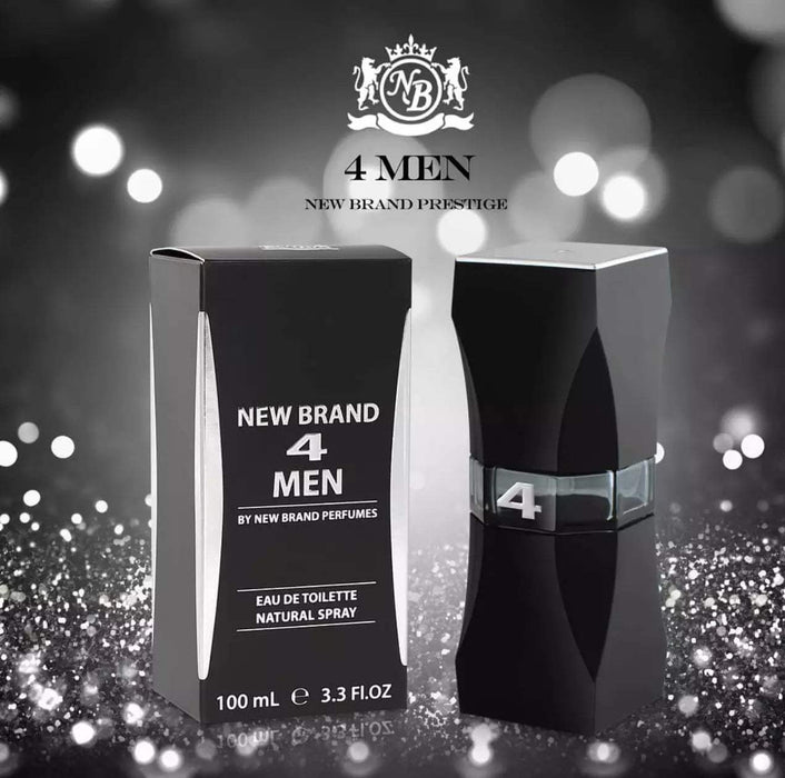 4 Men by New Brand for Men - 3.3 oz EDT Spray (Unboxed)