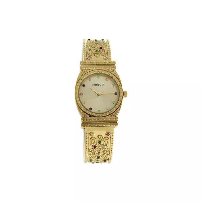 MSHMIG Mizuna - Gold Stainless Steel Bracelet Watch by Manoush for Women - 1 Pc Watch