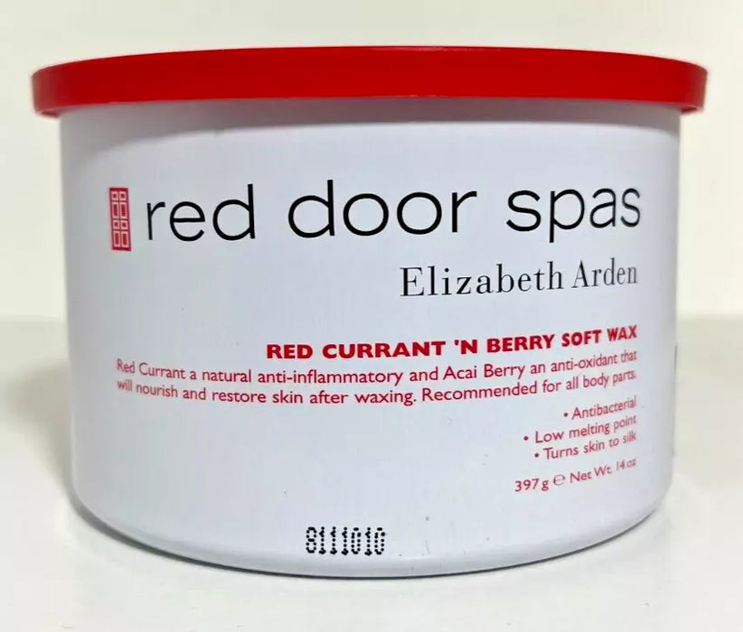 Cera suave de grosella roja Red Door Spa - Berry de Elizabeth Arden para mujeres - Cera de 14 oz