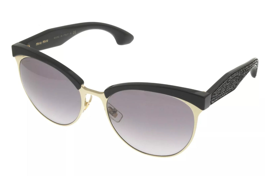 Miu Miu MU 54Q 1AB-3E2 - Black Gold-Grey Gradient by Miu Miu for Women - 56-18-145 mm Sunglasses