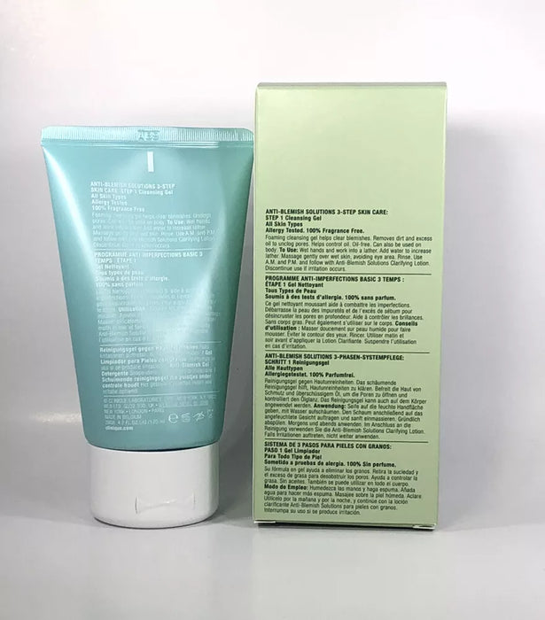 Anti-Blemish Solutions Cleansing Gel - All Skin Types by Clinique for Unisex - 4.2 oz Gel