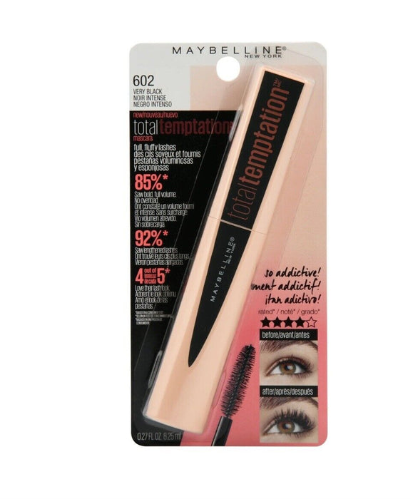 MAYBELLINE Mascara lavable Total Temptation - Noir le plus noir