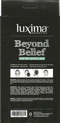 LUXIMA Beyond Belief Purifying Charcoal Mask, Pack of 5