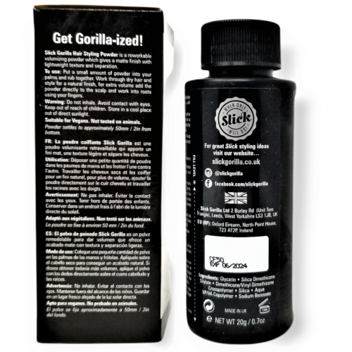 Polvo para peinar el cabello Slick Gorilla 0,7 oz / 20 g 