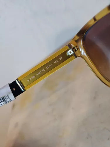 Burberry BE 4206 3562-13 - Dégradé Jaune-Marron Transparent par Burberry pour Femme - Lunettes de soleil 55-17-140 mm