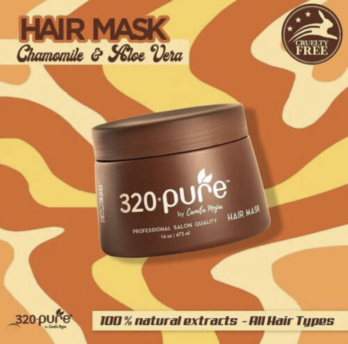REV320 PURE HAIR MASK® 16 oz Reparación del cabello con extractos orgánicos