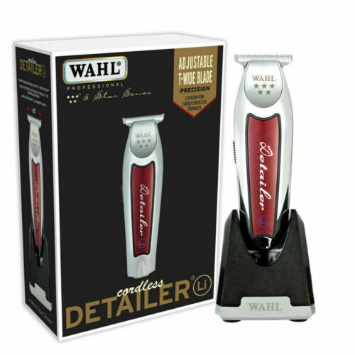 Wahl Professional 5 Star Detailer inalámbrico Li #8171 y cepillo para desvanecimiento, rociador de agua y plumero para el cuello