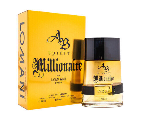 AB Spirit Millionaire by Lomani for Men - 3.3 oz EDT Spray (Tester)